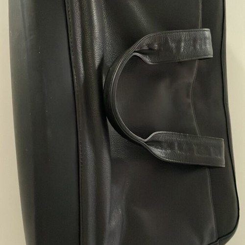 Moleskine leather briefcase like new, black