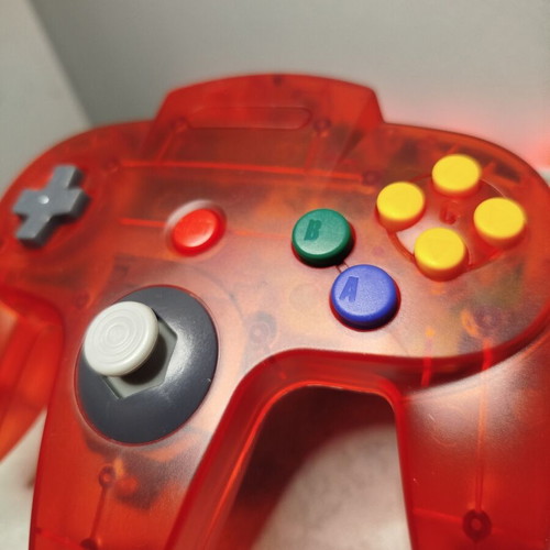 Controller for Nintendo 64 new, transparent red