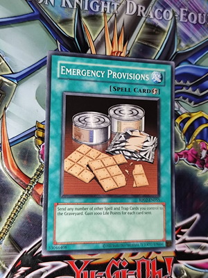 Emergency Provisions Yu-Gi-Oh Spell Card new