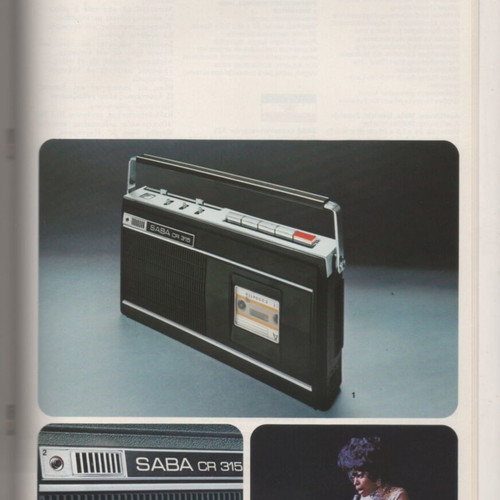 SABA 1974 Model Catalog used, televisions, cassette players, radios
