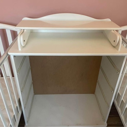 Pali Baby Beds Set of 2 with Wheels, 5-Drawer Chest and Changing Table, Like New