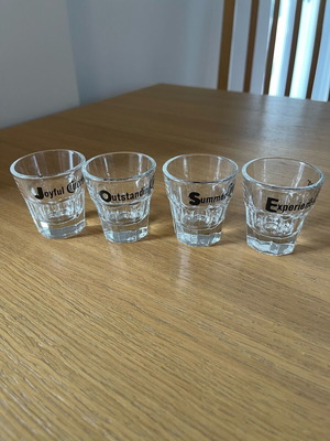 Jose Cuervo glass shot glass set of four new