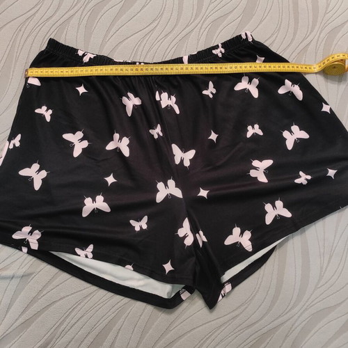 Pajama set short sleeve and shorts 3XL new, black