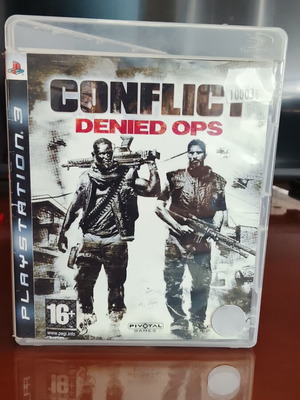 Conflict Denied Ops PS3 game with manual
