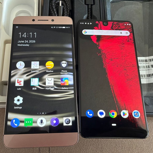 Essential Phone PH-1 and LeEco X620 smartphones used, rare models