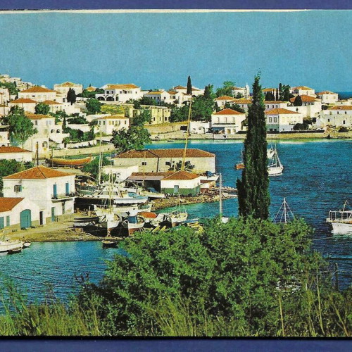 Κάρτα Σπέτσες Παλιό λιμάνι μεταχειρισμένη