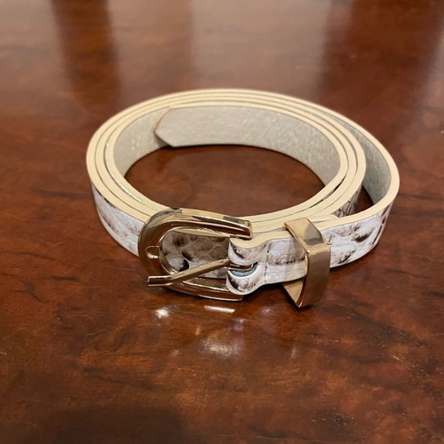 Sfera belt made of faux leather unused, gray and beige, size 85cm