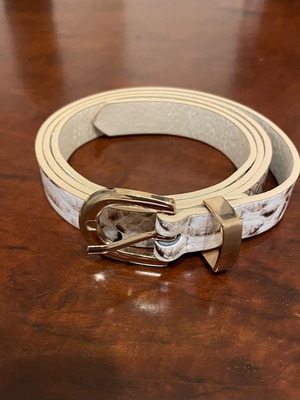 Sfera belt made of faux leather unused, gray and beige, size 85cm