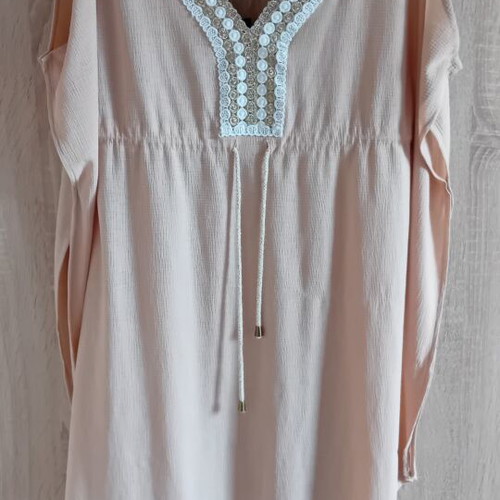 Grama dress with skirt lining set beige like new