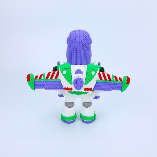 Buzz Lightyear 3D crochet-style figure
