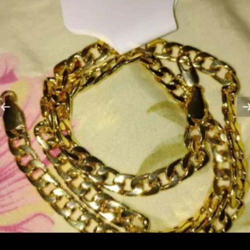 Standard Chain Necklace new, gold tone, 46 cm length