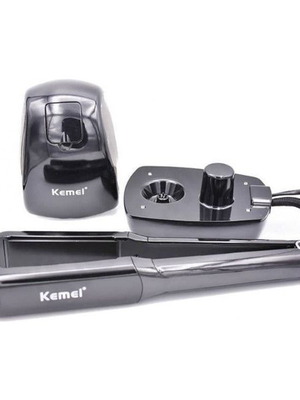 Kemei KM-9090 Hair Straightener with Steam and Adjustable Temperature New