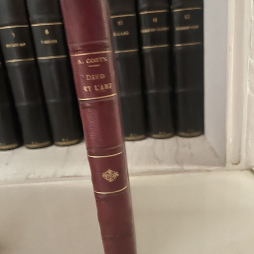 Adolphe Coste Dieu et l'Ame book used, French, leatherbound edition 1903