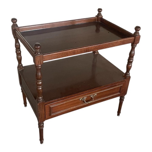 Wooden beech console with drawer 56x35x60cm like new