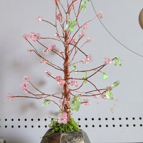 Handmade tree new with painted plaster base