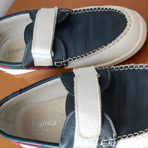 Children's leather moccasins used multicolor size 38