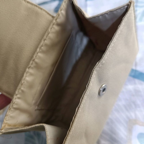 Small beige toiletry bag like new