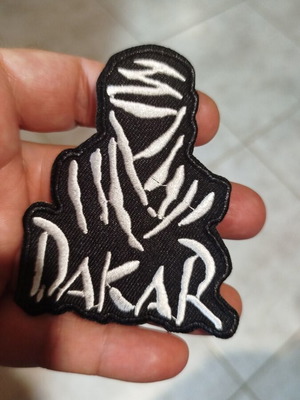 Dakar embroidered patch new, authentic motor race badge