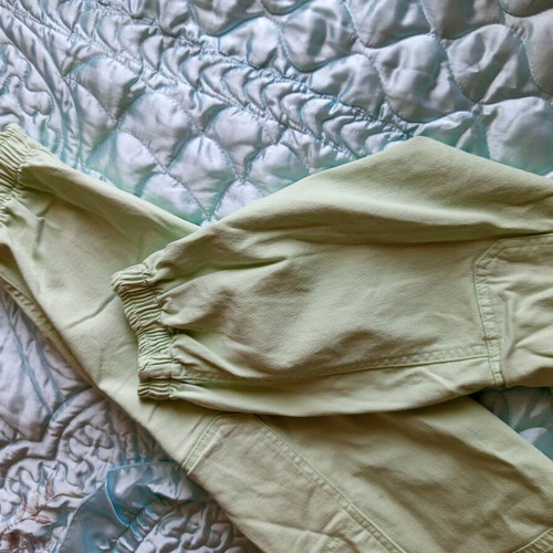 Cargo jeans pants new, mint color, size L