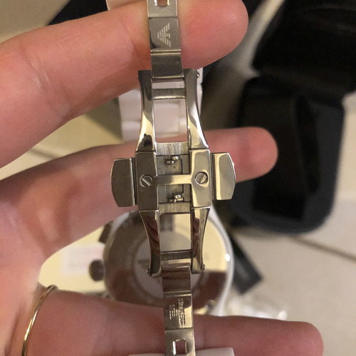 Emporio Armani AR1403 Ceramic Wristwatch new unisex white