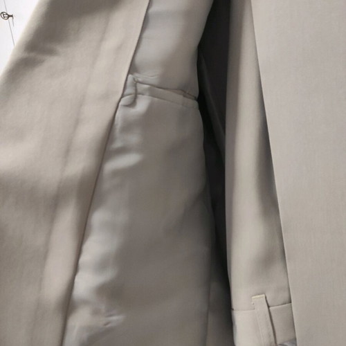 Men's summer suit like new, beige, jacket size 48, pants size 42
