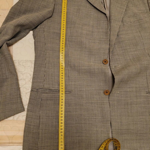 Men's classic Hugo Boss jacket used, grey and beige, XL-XXL