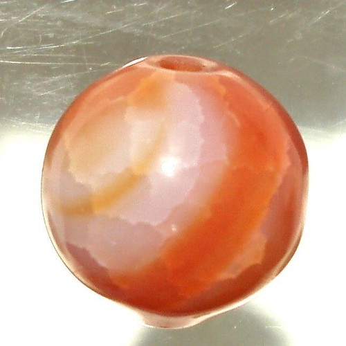 Natural agate bead hole 14.50 mm like new
