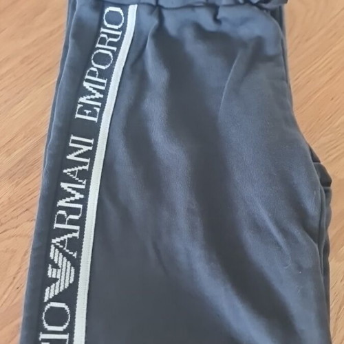 Black tracksuit set emporio armani