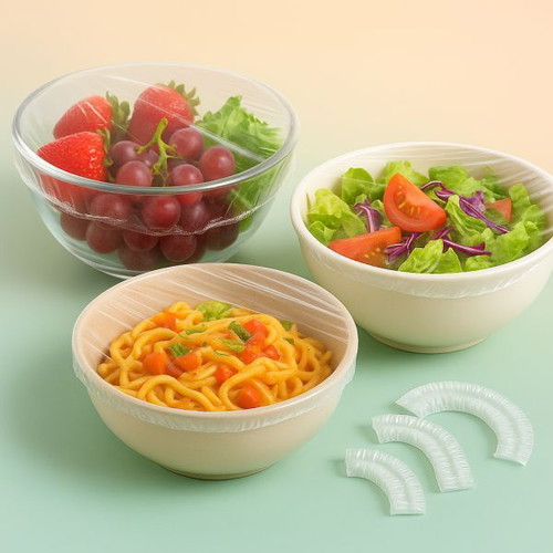 Stretchable food wrap with dispenser lid, 200 pcs