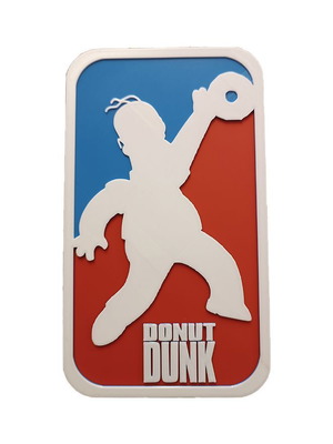 Funny Homer Simpson NBA 3D printed decorative sign new