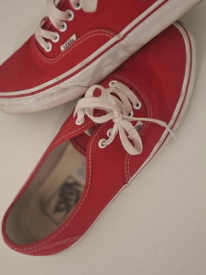 Vans sneakers size 42 used, red