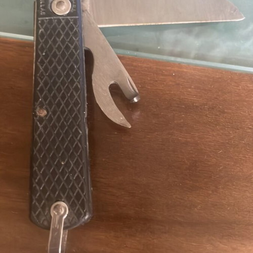 ES folding knife used, Greek Army