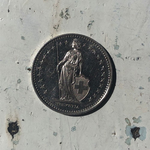 Switzerland 1 Franc 2011 Coin used