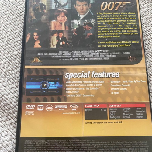 Golden Eye DVD like new, action with subtitles