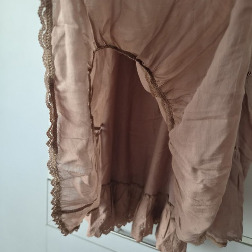 Manolo double dress one size beige and brown like new