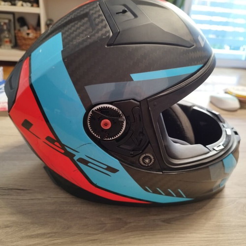 LS2 Vector II Carbon Motorcycle Helmet XL 61-62 Like New