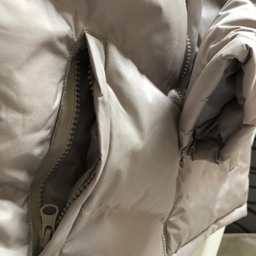 Puffer jacket waterproof new, size Small, beige