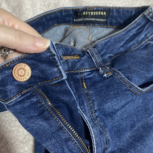 Funky Buddha Alexa Super Skinny Jeans Blue New