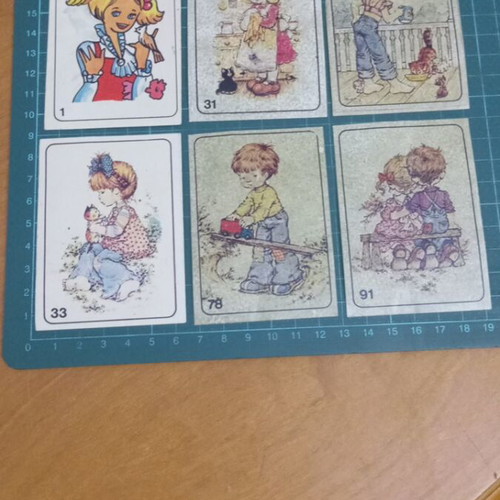 Sarah Kay stickers like new, set of 6, 1980