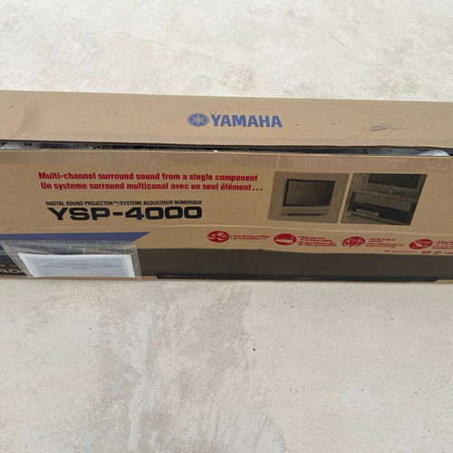 Yamaha YSP-4000 soundbar and YST-FSW150 subwoofer used home cinema system