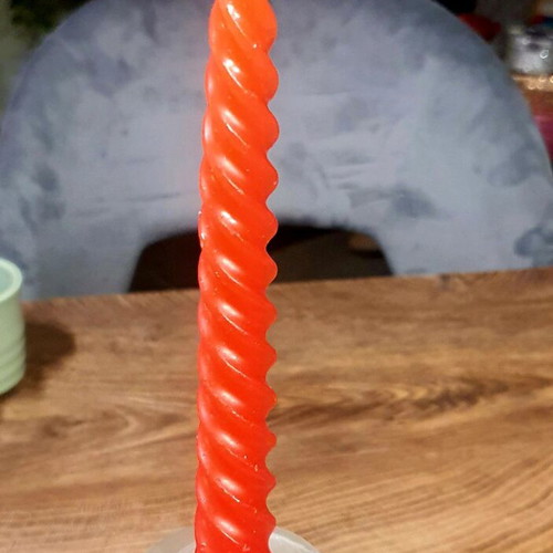 Christmas candles new, set of 3, red and white