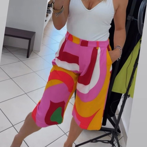 Zip Culottes new, colorful, size S