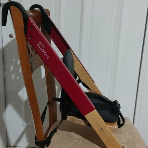 Child wooden high chair used, The HandySitt Company, red