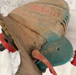 Electric grass trimmer used