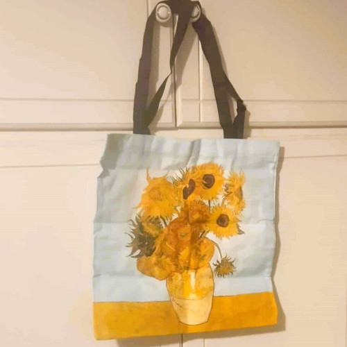 Vincent Van Gogh Sunflowers fabric shoulder bag new multicolor