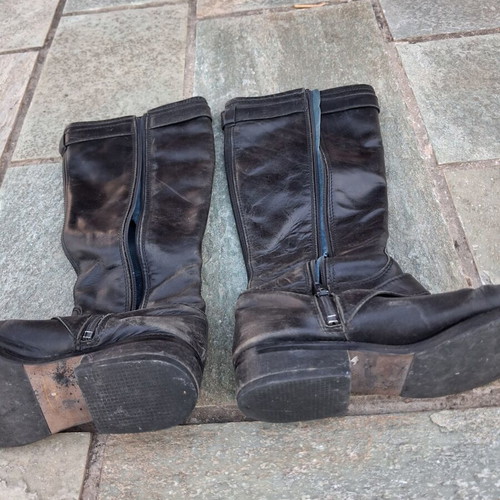 Tommy Hilfiger women's leather boots size 36 used, black