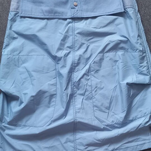 Long skirt with denim effect