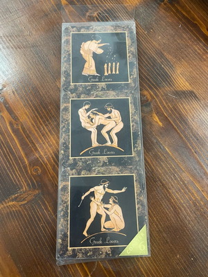 Coasters set of 6 new with ancient Greek vase images