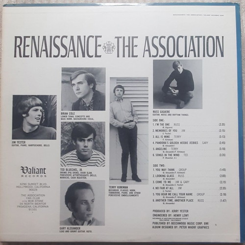 Association Renaissance 1966 US LP used, rock