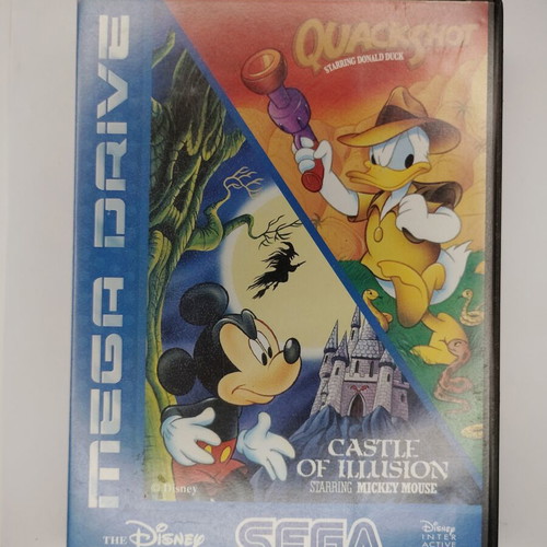 Quackshot & Castle Of Illusion Sega Mega Drive game used